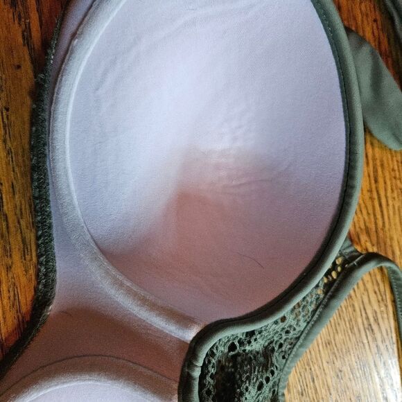 Venus Sage Green Halter Bikini Swim Top 32D 34C 36B Adjustable Boho Chic Beach - Picture 6 of 7